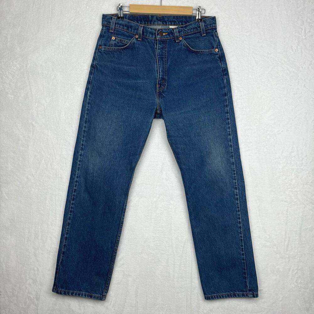 Levi’s Vintage Jeans 505 Mens 34x30 “33x29.5”‎ Straight Leg Orange Tab 90s Blue